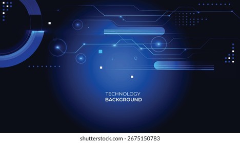 Abstract circuit board futuristic technology processing background