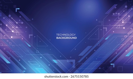 Fundo de processamento de tecnologia futurista da placa de circuito abstrata