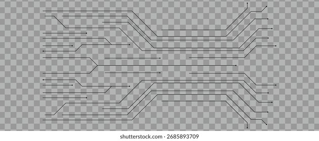 Fondo de líneas de placa de circuito Abstractas, patrón de conexión de tecnología digital.