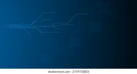 Abstract circuit board network connection.