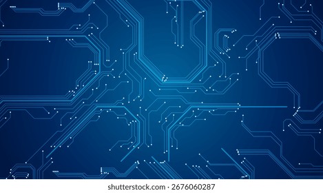 Vetor de plano de fundo do padrão de placa de circuito abstrato