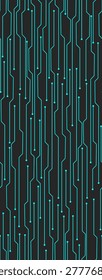 Abstract circuit board seamless pattern. vector modern technology Artificial intelligence background