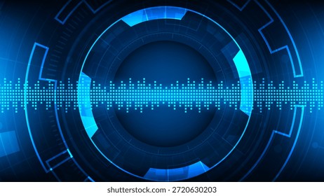 Abstrakte Schaltungsplatine Technologie Kreis Technologie futuristischen Hintergrund