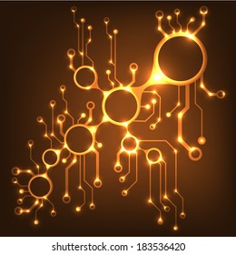 abstract circuit board techno background. EPS10 vector illustration pattern