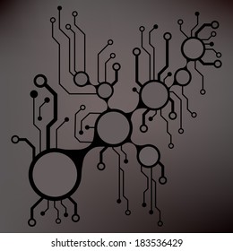 abstract circuit board techno background. EPS10 vector illustration pattern