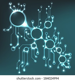 abstract circuit board techno background. EPS10 vector illustration pattern