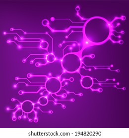 Abstract circuit board techno background. EPS10 vector illustration pattern 