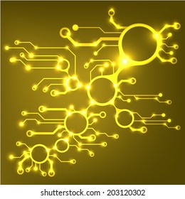 Abstract circuit board techno background. EPS10 vector illustration pattern 