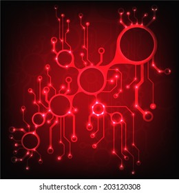 Abstract circuit board techno background. EPS10 vector illustration pattern 