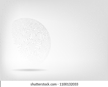 Abstract circuit board technology background.