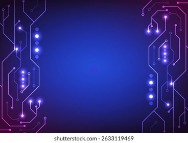 Abstract circuit board technology background. Design for futuristic future digital futuristic electronic.