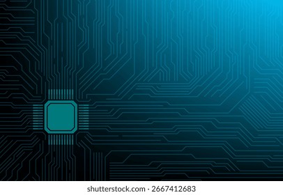 Abstract Circuit Board Technology Background. Vector illustration.