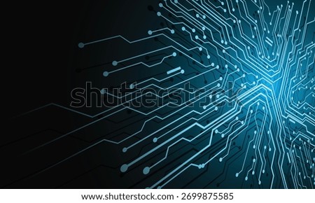 Abstract Circuit Board Technology Background Vector Design