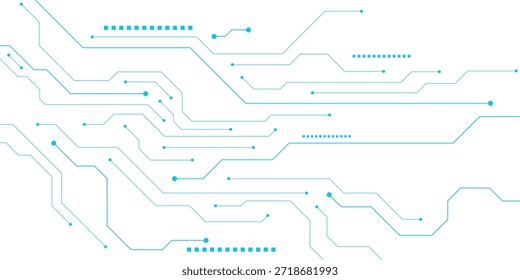Abstract circuit board texture background. Digital technology concept. Big data visualization and Artificial Intelligence. Vector illustration