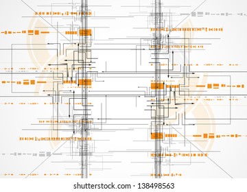 abstract circuit computer high technology business banner