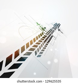abstract circuit cyber high technology business background