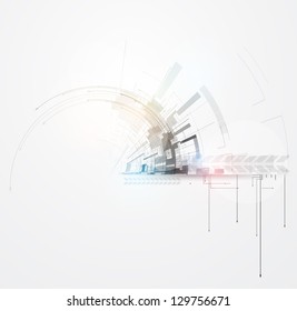 abstract circuit cyber high technology business background