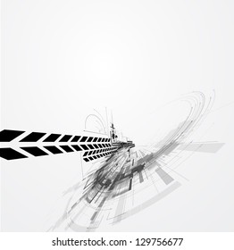abstract circuit cyber high technology business background