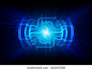 Abstract circuit design, digital technology background. illustration vector design. vector concept design