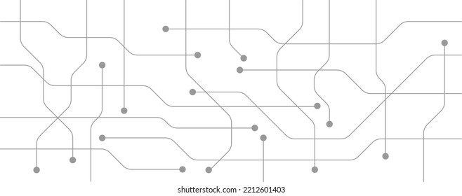 Abstract of circuit electronic or electrical line connection engineering technology concept, vector background 