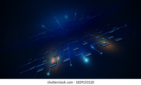 circuito abstracto electrónica de alta tecnología de diseño de patrones de alta tecnología eps 10 vector