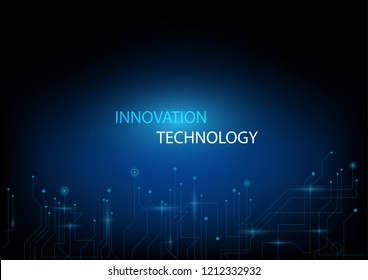Abstract circuit and light effect that can use to present digital life and innovation technology.