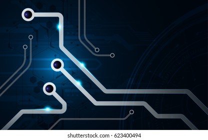 abstract circuit line digital pattern background