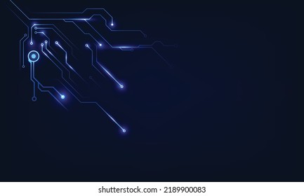 Resumen de líneas de circuito de tecnología futurista digital de alta tecnología fondo. Ilustración del vector