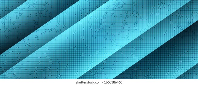 Abstract Circuit Microchip on Technology Background,Hi-tech and security Concept design,Free Space For text in put,Vector illustration.