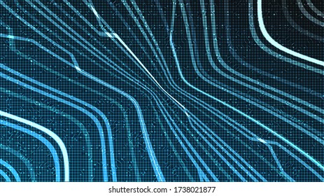 Resumen del microchip de circuito en fondo de tecnología, diseño digital de alta tecnología y concepto de seguridad,Espacio libre para texto puesto,Ilustración vectorial.