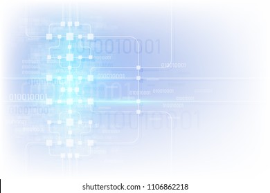 abstract circuit networking blockchain concept background