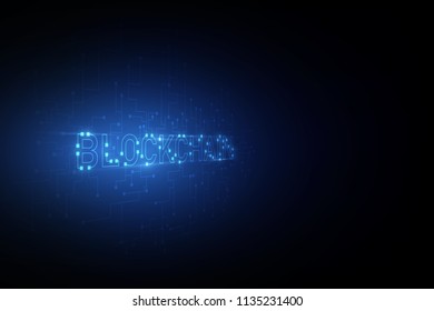abstract circuit networking blockchain concept background