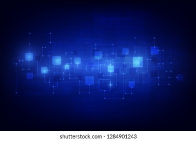 abstract circuit networking blockchain concept background