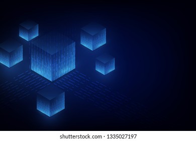 abstract circuit networking blockchain concept background