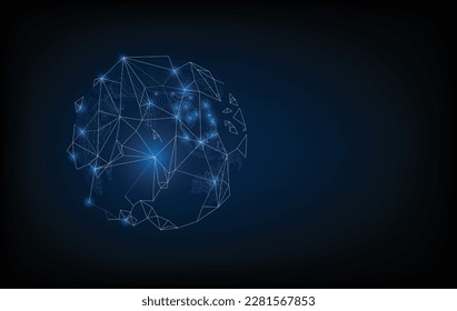 abstract circuit networking blockchain concept background	

