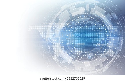 abstract circuit networking blockchain concept background	
