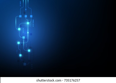 Abstract Circuit Networking Blockchain Concept Background