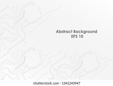 Abstract circuit technological and white background.illustration vector design