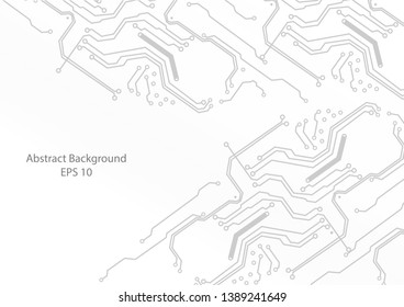 abstract circuit  and white background technology,illustration vector design