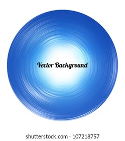 Abstract circular background assembled of radial gradient tracks based on image with sun and sky