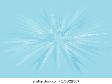 Abstract circular background. Circular centric motion pattern. Starburst dynamic rays. Rays of different shades.  Blue Background.  Vector Illustration