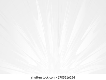 Abstract circular background. Circular centric motion pattern. Starburst dynamic rays. Rays of different shades. Gray-white Background. Vector Illustration