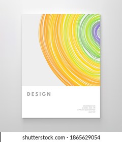 Resumen de fondo circular con muchas líneas delgadas. Muchos círculos aleatorios con efecto de ruido. Plantilla de diseño de portada. Ilustración vectorial para publicidad, marketing o presentación.