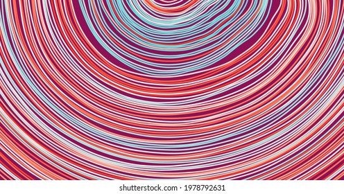 Abstract circular background with many thin lines. Many random circle with noise effect. Cover design template. Vector illustration for advertising, marketing or presentation.