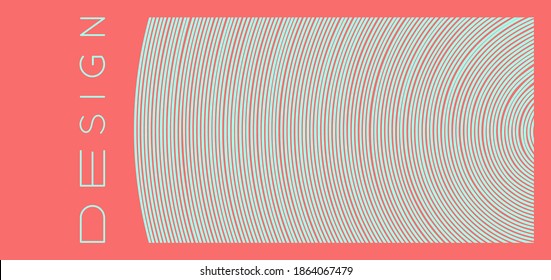 Abstract circular background with stripes. Cover design template. Can be used for advertising, marketing or presentation.