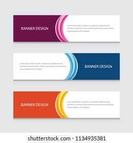Abstract circular Banner Design Vector Template Background