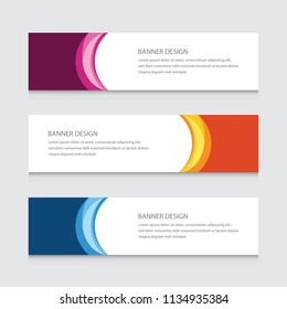 Abstract circular Banner Design Vector Template Background