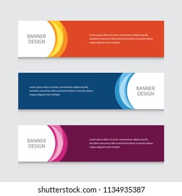 Abstract circular Banner Design Vector Template Background