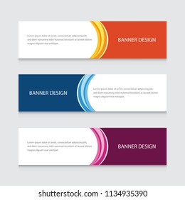 Abstract circular Banner Design Vector Template Background