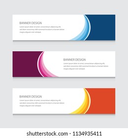Abstract circular Banner Design Vector Template Background